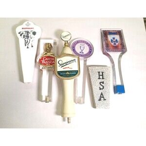 Vintage Lot Of 6 Beer Taps/Handles Mancave Bar Decor